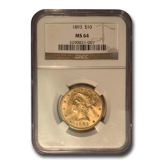 1893 $10 Liberty Gold Eagle MS-64 NGC 1893 $10 Liberty Gold Eagle MS-64 NGC